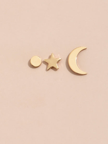 3pcs Set Stud Earrings Accessories Gift Women Girl Fashionable Jewelry