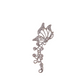 1pc Rhinestone Decor Butterfly Design Earring Ear Cuff Stud Earring for Women