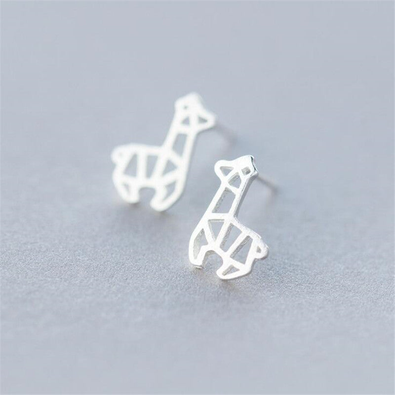 Mini Alpaca Shape Stud Earrings Women Girls Gifts Jewelry Accessories