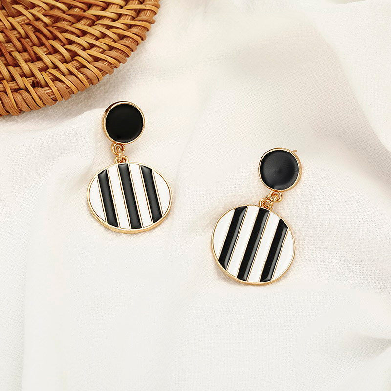 Stripes Geometric Dangle Earrings Special Gift for Women Girl Fashion Jewelry