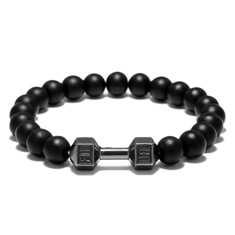 FIT LIFT Metal Dumbbell Beads Bracelet Jewelry