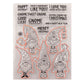 Christmas Santa Stamp and Dies Word Clear Stamps Metal Cutting Dies for DIY Scrapbooking