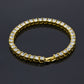 Tin Alloy Gold Color Iced Bracelet Men's Hip Hop Chain Street Rock Jewelry