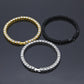 Tin Alloy Gold Color Iced Bracelet Men's Hip Hop Chain Street Rock Jewelry