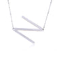 Fabulous Rose Gold Plated Stainless Steel Initial Letter Pendant Necklace