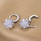 New fashion pure beauty ice 925 silver earrings hypoallergenic non-fading earrings