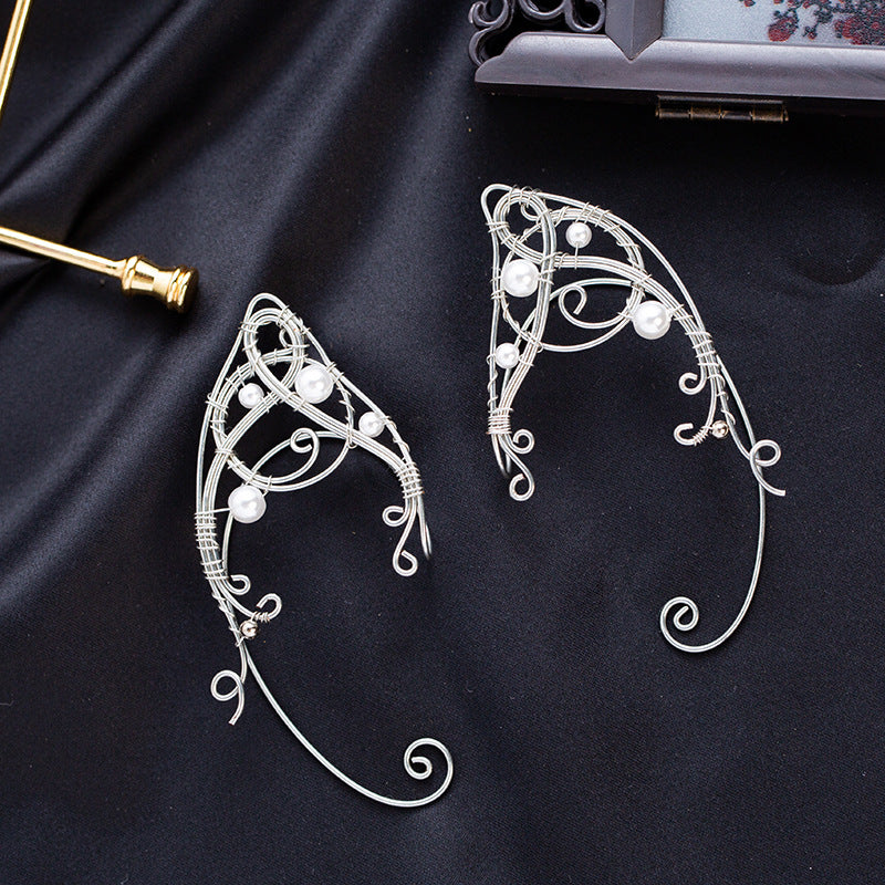Fashionable And Simple Women's Metal Elf Earhook
