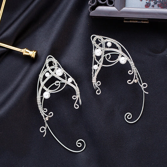 Fashionable And Simple Women's Metal Elf Earhook