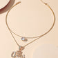 Crown Rhinestone Pendant Multilayer Queen Necklace