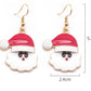 Christmas  Cartoon Dripping Oil Color Earrings