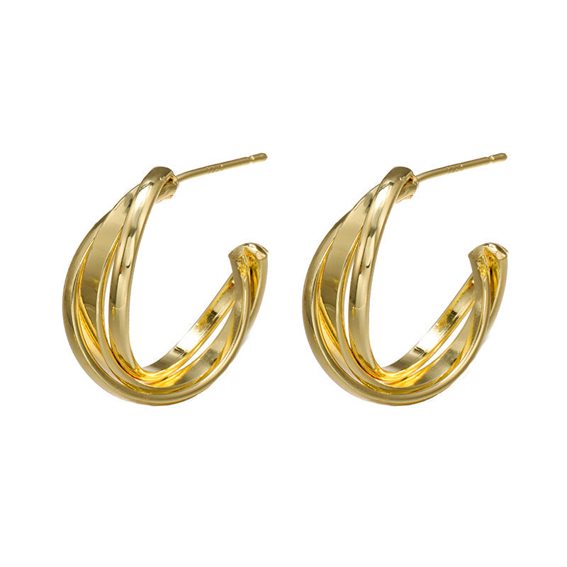Retro Style Hoop Earrings Special Gift for Women Girl Fashion Jewelry