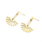 Fan-shaped Female Earrings Popular In Europe And America, Exquisite Earrings Trend