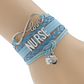 Vintage Jewelry, Medical Bag, Bracelet, Hand-knitted Bracelet