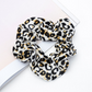 Vintage leopard spotted hair circle fabric hair accessory