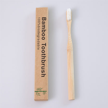 Round Handle Bamboo Toothbrush