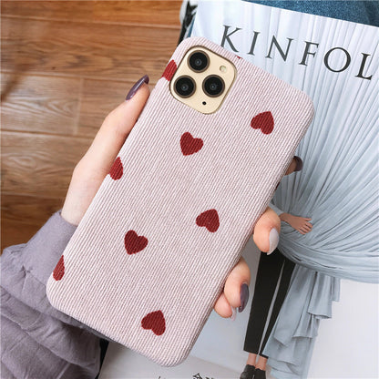 Corduroy wave dot phone case