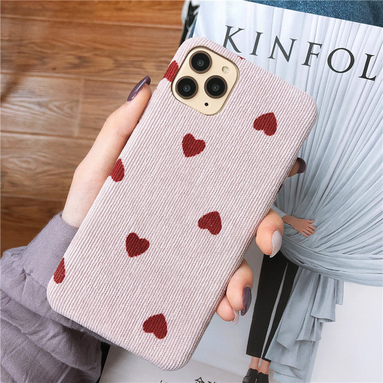 Corduroy wave dot phone case