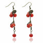 Red Currant Ear Drop Earrings Dangle Women Fashion Jewelry Gift for Her