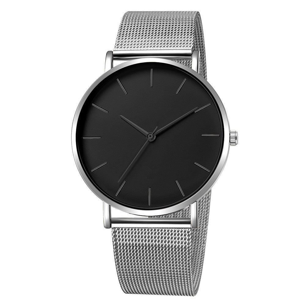 Mesh belt men's watch