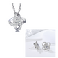 925 Sterling Silver Necklace For Women Forever Heart AAA Zircon Mosaic Necklaces & Pendants Gift