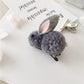 Hair ball rabbit hair ring