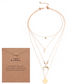 Multi-layer Moon Pendant Necklaces for Women Bohemian Wafer Elegant Necklace