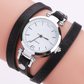 Women's Circle Bracelet Watch PU Strap Simple Alloy Small Dial Women's WatchM