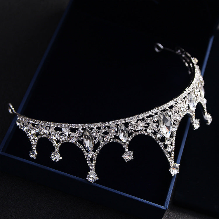 Korean Princess Bride Wedding Wedding Tiara jewelry hair accessories QUEEN CROWN diamond crown