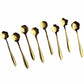 Teaspoons Rose Shaped Flower Stainless Steel Kitchen Tableware Handle Cutlery Mini Dessert Tea Dining Spoon For Snacks