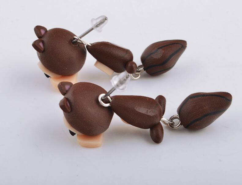 Squirrel Stud Earrings Women Jewelry Mom Gift Everyday Wear Earrings