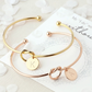 Personalized Initial Heart Knot Bracelet With Letters