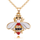 Summer Jewelry Necklace Lady Cartoon Cute Drop Oil Studded Bee Pendant