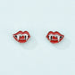 Lips Teeth Stud Earrings for Women Girls Fashion Earrings Piercing Jewelry