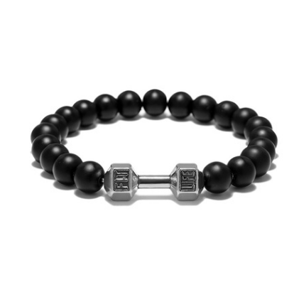 FIT LIFT Metal Dumbbell Beads Bracelet Jewelry