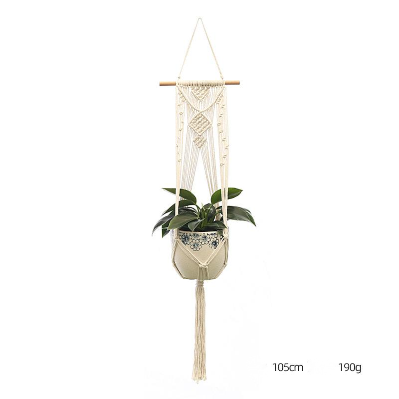 Custom Hand-knitted Hanging Flowerpot Net Bag