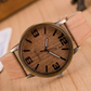 Fashion Wood Grain Watch Four Figures Men And Women Popular Wood Watch