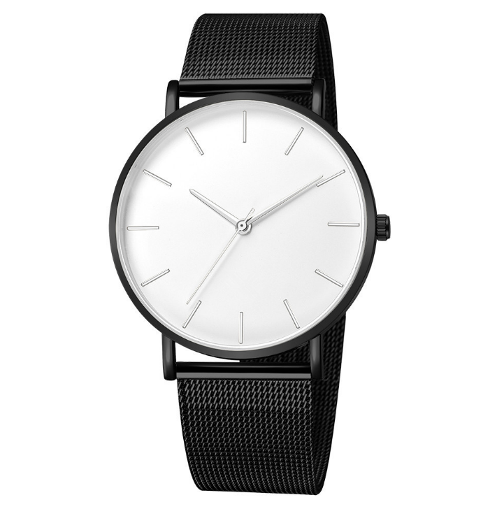 Mesh belt men's watch