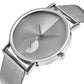 Yin and Yang face quartz watch