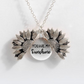 Sunflower Double-layer Lettering Necklace