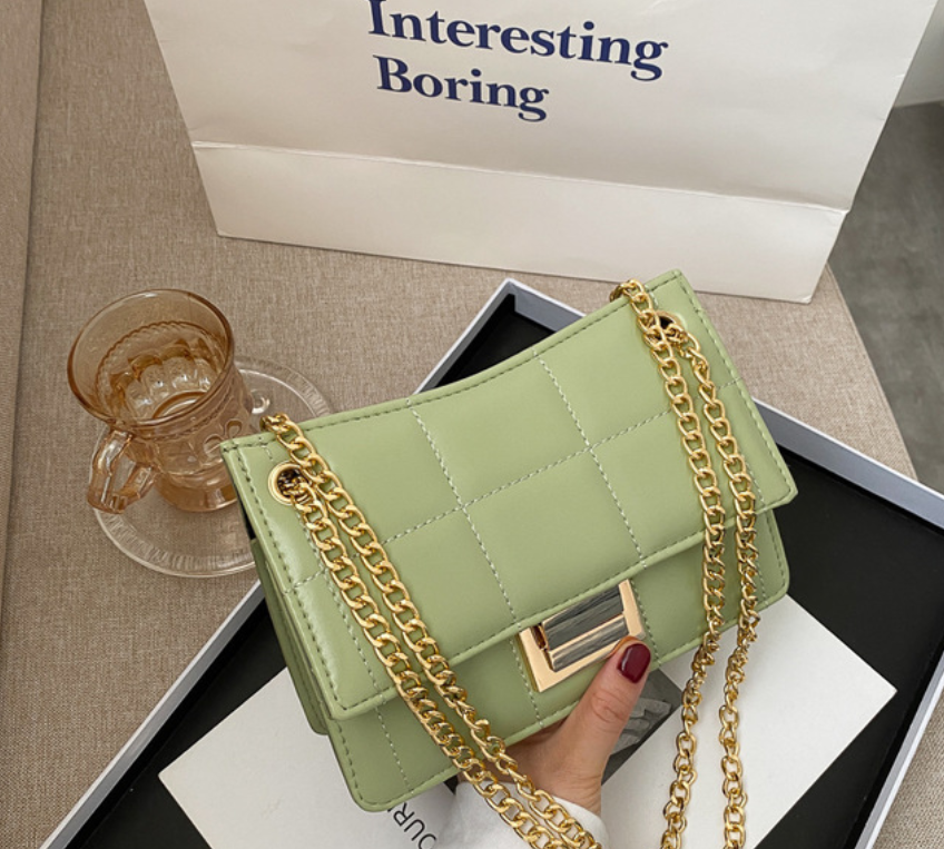 Chain bag embroidery thread messenger bag