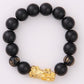 Obsidian 18K Gold Bracelet six brave words on hand and little Pearl transport gifts wholesale