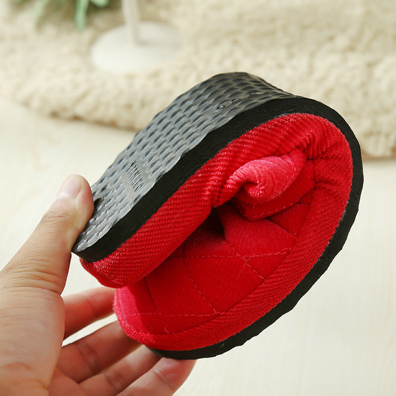 The spring and autumn Home Furnishing hotel indoor floor lady corduroy home Boy EVA plush cotton slippers lovers stall