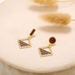 Brown Geometric Drop Ear Dangle Fashion Earrings for Women Party Jewelry Gift