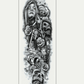 Waterproof full arm tattoo sticker