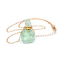 Perfume bottle crystal pendant necklace