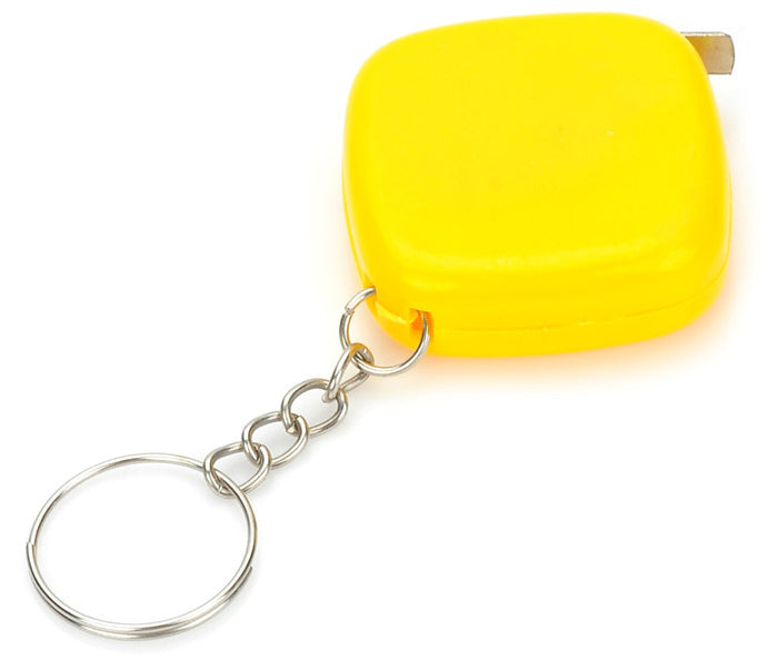 1M Mini Measuring Tape With Key Buckle Portable Random Color Hand Tools With Centimeter And Inch Scale