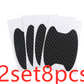 4pcs / set of door stickers carbon fiber scratch-resistant car handle stickers