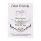 Cross-border Best-selling Best Friends Friendship Card Bracelet Simple Personality Love 8 Character Couple Bracelet Jewelry