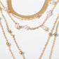 Multi-element pearl necklace