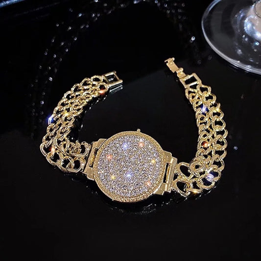 High Sense Light Luxury Full Diamond Watch Bracelet